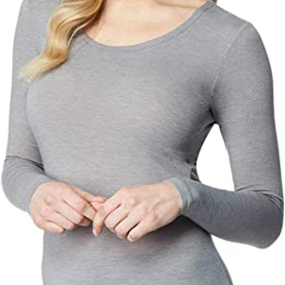 32 Degrees Women's 2 Pack Thermal Base Layer Top - Large - White & Grey - NWT - Picture 4 of 5
